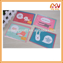 lovely animal greeting card,handmade birthday greeting card designs
